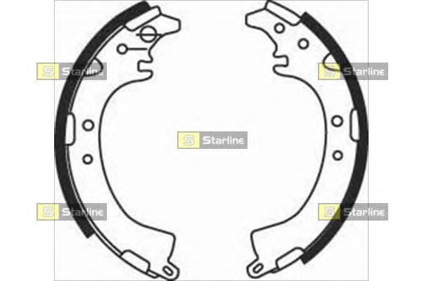 Тормозные колодки STARLINE BC 07660