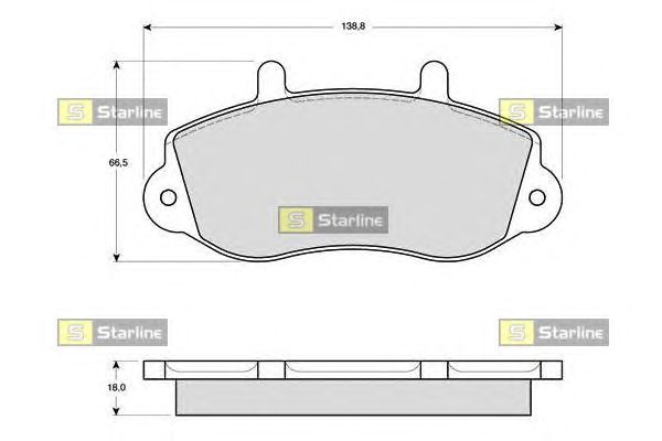 Тормозные колодки STARLINE BD S315