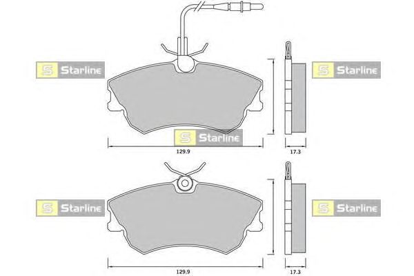 Тормозные колодки STARLINE BD S368
