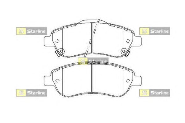 Тормозные колодки STARLINE BD S455
