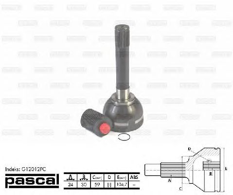 ШРУС PASCAL G12012PC