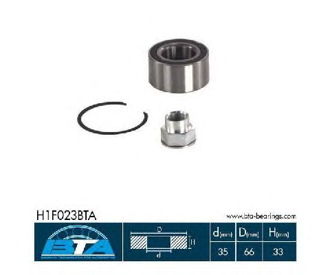 Підшипник маточини BTA H1F023BTA