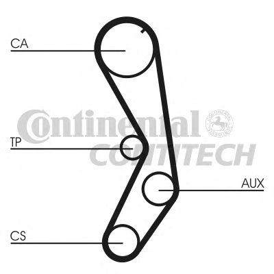 Комплект ремня ГРМ CONTITECH CT605K1