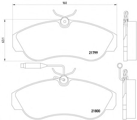 Тормозные колодки TEXTAR 2179901