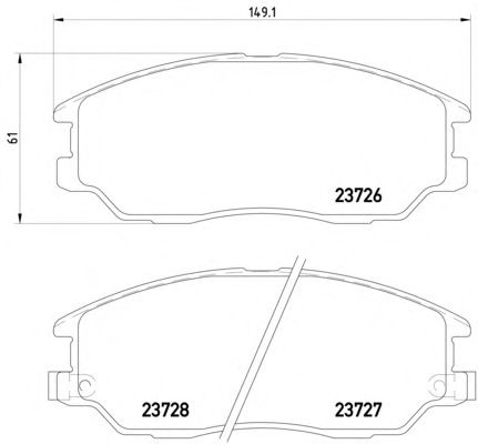 Тормозные колодки TEXTAR 2372601