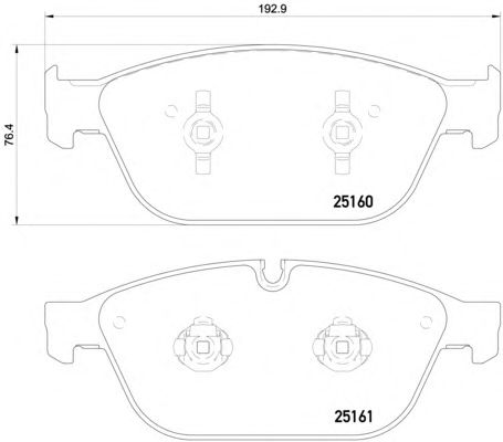 Тормозные колодки TEXTAR 2516002