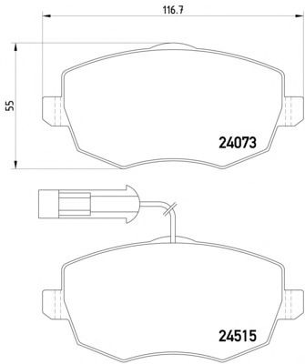 Тормозные колодки TEXTAR 2407304