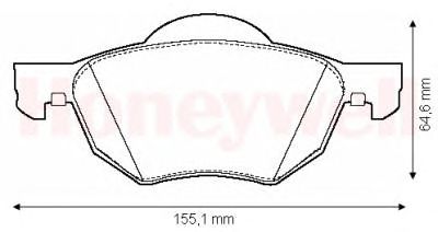 Тормозные колодки JURID 572480J
