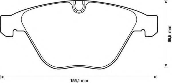 Тормозные колодки JURID 571990JC