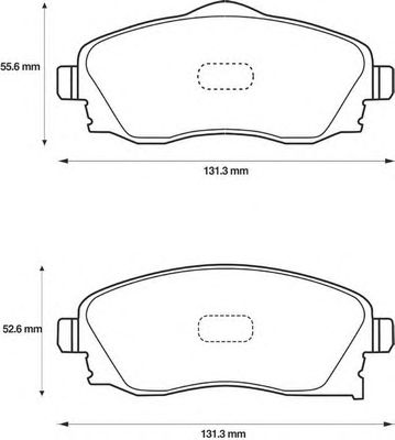 Тормозные колодки BENDIX 573011B