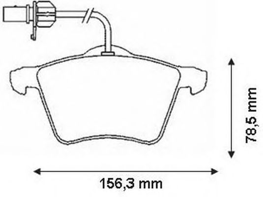 Тормозные колодки BENDIX 573206B