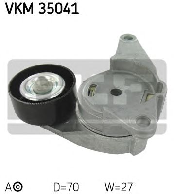 Натяжной ролик поликлинового ремня SKF VKM 35041