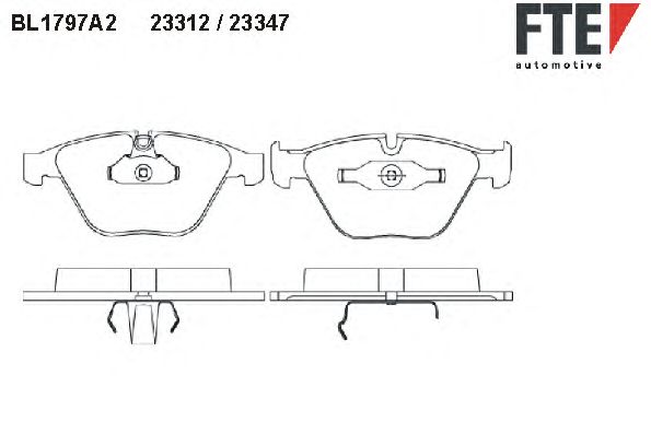 Тормозные колодки FTE BL1797A2