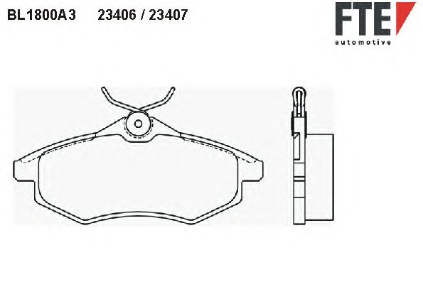 Тормозные колодки FTE BL1800A3