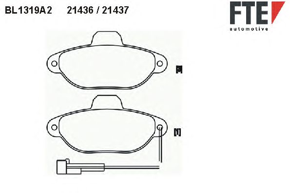 Тормозные колодки FTE BL1319A2