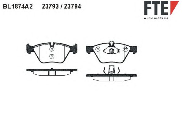 Тормозные колодки FTE BL1874A2