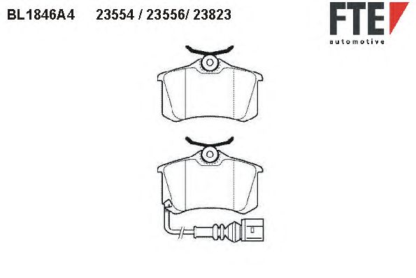 Тормозные колодки FTE BL1846A4