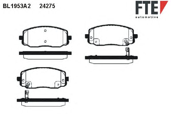 Тормозные колодки FTE BL1953A2