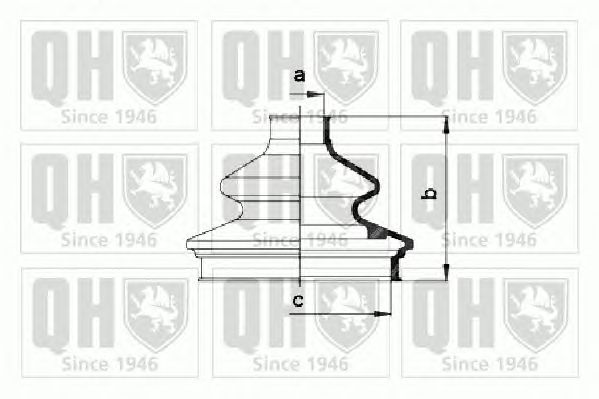 Комплект пыльника ШРУСа QUINTON HAZELL QJB832