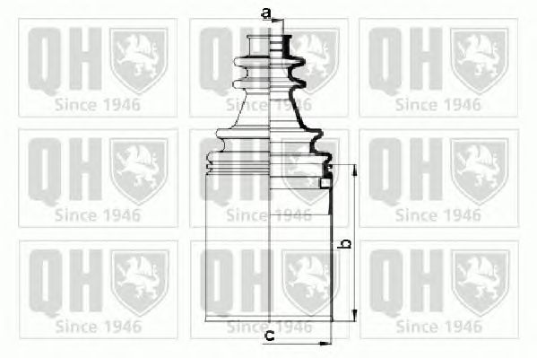 Комплект пыльника ШРУСа QUINTON HAZELL QJB952