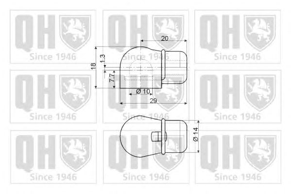 Газовый упор крышки багажника QUINTON HAZELL 128565