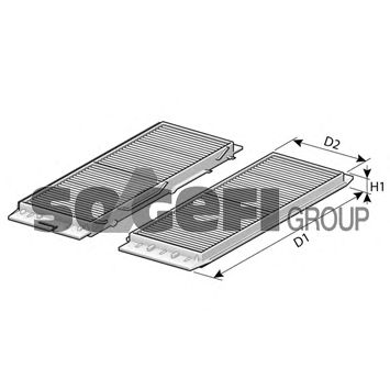 Фильтр салона FRAM CF10824-2