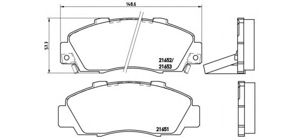 Тормозные колодки BREMBO P 28 026