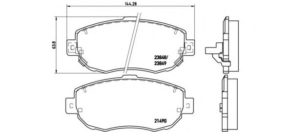 Тормозные колодки BREMBO P 83 037