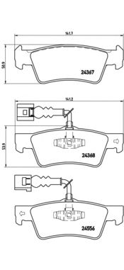 Тормозные колодки BREMBO P 85 068