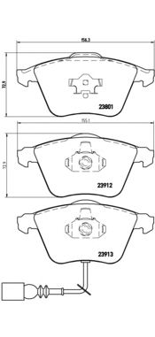 Тормозные колодки BREMBO P 85 079