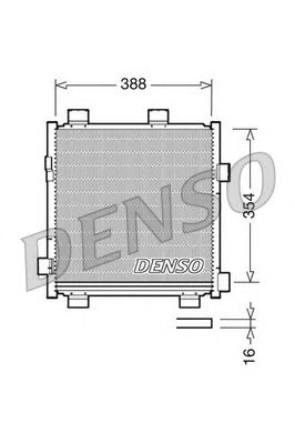 Радіатор кондиціонера DENSO DCN50040