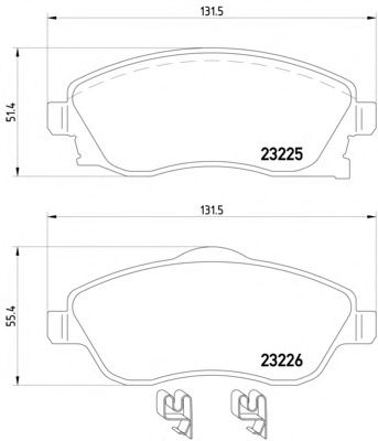 Тормозные колодки MINTEX MDB2073