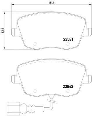 Тормозные колодки MINTEX MDB2538