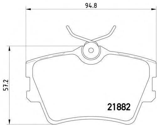 Гальмівні колодки MINTEX MDB1744