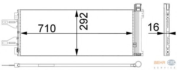 Радиатор кондиционера HELLA 8FC 351 301-661