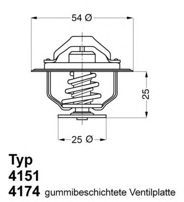 Термостат WAHLER 4174.88D