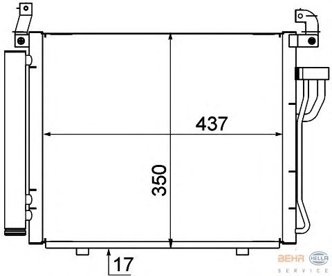 Радиатор кондиционера HELLA 8FC 351 318-761
