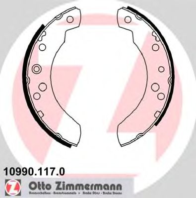 Тормозные колодки ZIMMERMANN 10990.117.0