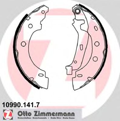 Гальмівні колодки ZIMMERMANN 10990.141.7