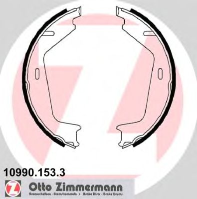 Тормозные колодки ручника ZIMMERMANN 10990.153.3