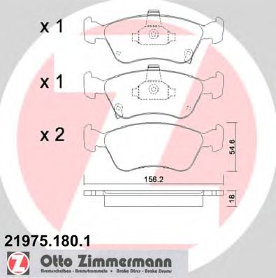 Тормозные колодки ZIMMERMANN 21975.180.1