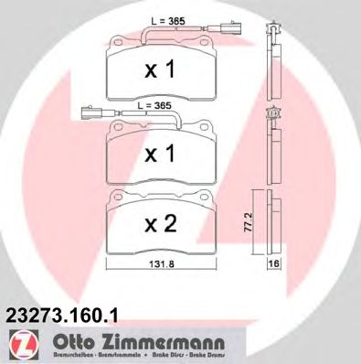 Тормозные колодки ZIMMERMANN 23273.160.1