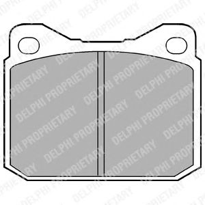Тормозные колодки DELPHI LP117