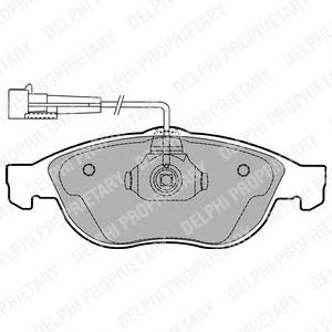 Тормозные колодки DELPHI LP1404
