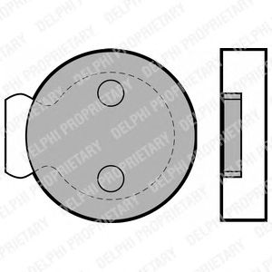 Тормозные колодки DELPHI LP422