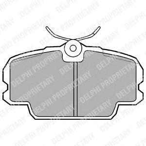Тормозные колодки DELPHI LP455