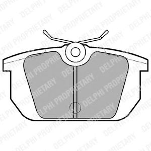 Тормозные колодки DELPHI LP522