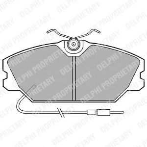 Тормозные колодки DELPHI LP542