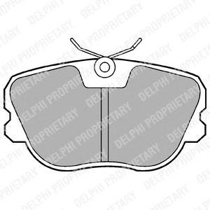 Тормозные колодки DELPHI LP575