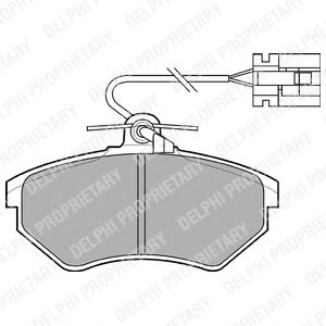 Тормозные колодки DELPHI LP769